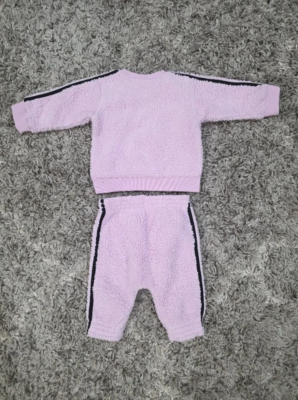 Adidas Cozy Purple Pullover And Pant Set Size 6 Months